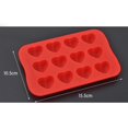 thumbnail image 4 of Heart Shape Silicone Ice Cube Mold DIY Cake Jelly Chocolate Whisky Tray, 4 of 4