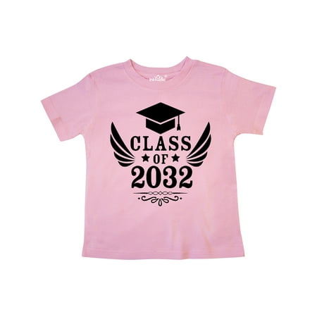 

Inktastic Class of 2032 with Graduation Cap and Wings Gift Toddler Boy or Toddler Girl T-Shirt