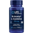 thumbnail image 1 of Life Extension | N-acetil-L-cisteína 600 mg, 60 cápsulas. Suplemento que Aporta una poderosa protección antioxidante., 1 of 4