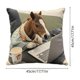 thumbnail image 3 of Funda de Almohada con Diseño de Caballo de Batalla, Ideal para Oficina, Ideal para Silla de Escritorio o Teletrabajo., 3 of 6