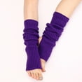 thumbnail image 6 of MSJUHEG Leg Warmers Leg Warmers For Women Long Leg Warmer Womens Men 80S Party Ribbed Knit Dance Sports Leg Warmer Arm Warmers Purple One Size, 6 of 6