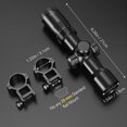 thumbnail image 6 of CVLIFE 1.5-5x32 Scope, 20-100 Yards Ballistic Reticle, Red Green Illuminated for Hunting Crossbow, 6 of 6