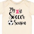 thumbnail image 4 of Inktastic My 1st Soccer Season Girls Baby Bodysuit, 4 of 5