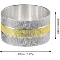 thumbnail image 2 of Set of 6 Elegant Metal Buckles Decorative Napkin Ring for Dining Table Parties, 2 of 5