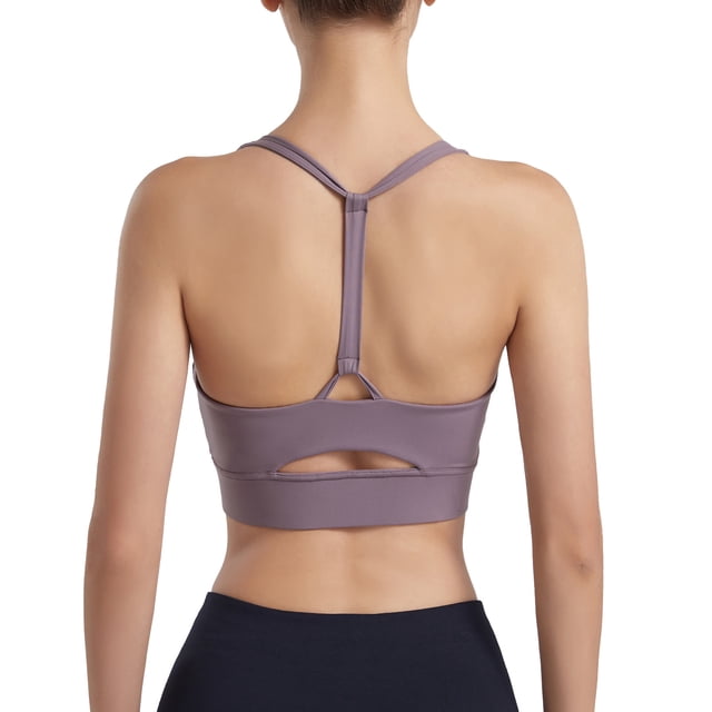 Mujeres Yoga Sujetador acolchado Deportes recortada Y Back Pilates Tank Tops Chaleco informal Abanopi Chaleco de mujer