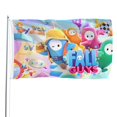 thumbnail image 1 of Fall Guys Bandera impresa con temática, regalo perfecto para fanáticos, amigos y familiares, y adecuada para actividades al aire libre e interiores, decoraciones de fiesta. 60*90CM, 1 of 6