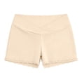 thumbnail image 4 of ZVNAΖH Maternity Lounge Shorts Comfy Ribbed Knit Sleep Shorts Low Waist Breathable Lace Trim Home Shorts for Pregnancy, M-3XL, 4 of 6