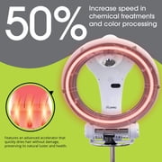 SalonPro Orbiting Halo Infrared Hair Dryer Color Processor - Wall Mount, White