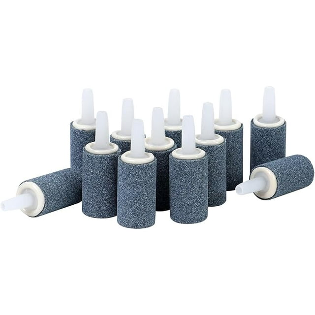 Nvzi Piedras difusoras de aire para acuario de 2,5 cm (1 pulgada), paquete de 12 unidades, difusor de burbujas, aireador, accesorios para bombas de aire para acuarios, peceras e hidroponía.