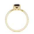 thumbnail image 3 of 1.78 CT Garnet Moissanite Tiara Dainty Engagement Ring in Sterling Silver/ Yellow Gold Plated Pear Shaped Curved Wedding Band Ring January Birthstone, Birthday, Anniversary Jewelry, Ring Size 7, 3 of 8
