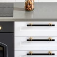thumbnail image 2 of Tirador para muebles moderno de aleación de zinc, tiradores de puerta de oro negro, tiradores de muebles de estilo chino, herrajes sólidos para cajones de gabinetes de cocina, 2 of 5