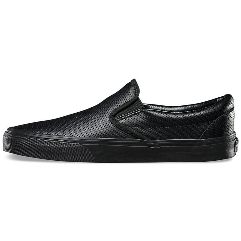 Vans Classic Slip-On Perforated Black / Canvas Fashion Sneaker - 8M 6.5M - Walmart.com