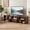 Nut-brown, variant on 2 Pieces Cube TV Console Stand, Free-Combination Entertainment Center for 55 Inch TV, Modern L-Shaped TV Stand for Living Room, Light Wood