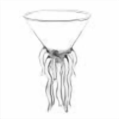PEONAVET Creative Cup Verre à Cocktail Transparent Méduse Verre à Whisky Vin Champagne