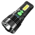 thumbnail image 2 of IROINID Solar Flashlight Strong Light Charging Outdoor Bright High-power Long-range Portable Household Patrol Flashlight with Side Lights,Clearance Deals, 2 of 9