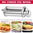 thumbnail image 3 of Accessoire pour Machine à Pâtes Kitchenaid, Mélangeur sur Socle, Machine à Pâtes Lavable, Outil Électrique pour Nouilles en Acier Inoxydable Argent 1 Pack, 3 of 7