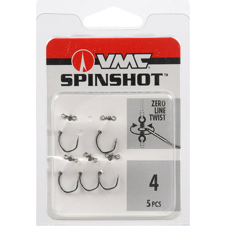 VMC SpinShot Drop Shot Hooks - 8, Eliminates line twisting By VMC