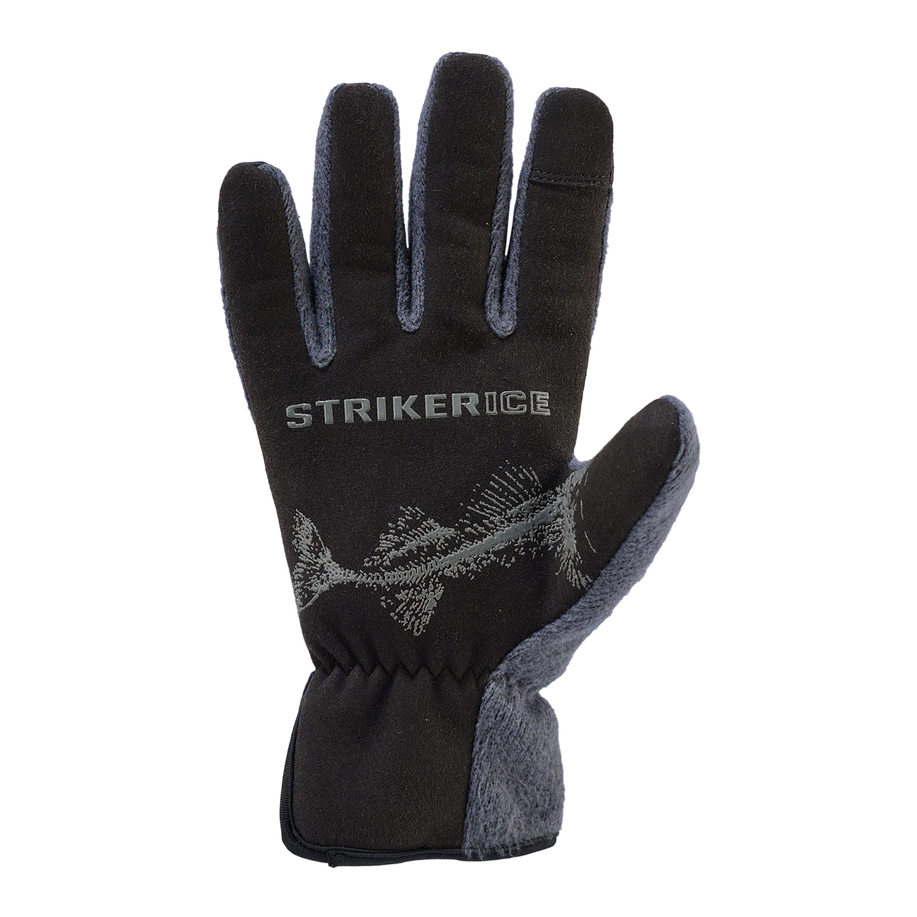 Gray/Black X-Large 404405 Striker Ice Fleece Driving Gloves 