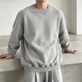 thumbnail image 5 of RJMDKXZ Fleece Crew Neck Sweatshirts Men Oversized Plus Size Casual Solid Soft Pullover Long Sleeve Sweat Shirts, 5 of 7