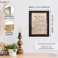 thumbnail image 4 of Dexsa Friend Prayer Wood Plaque with Inspiring Quote 11.75 in x 15 in - Keyhole on Back for Hanging, 4 of 5