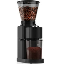 Aeitto Burr Coffee Grinder, Coffee Grinder for home use, Stainless Steel Coffee Grinder Electric, 24 Grind Settings, Espresso/Pour Over/French Press Coffee Maker, Black