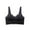Black, variant on Woman Solid Color Comfortable Summer Womens Bras Hollow Out Perspective Everyday