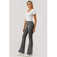thumbnail image 3 of High Waist french Terry Flare Pants - Heather Charcoal, 3 of 9