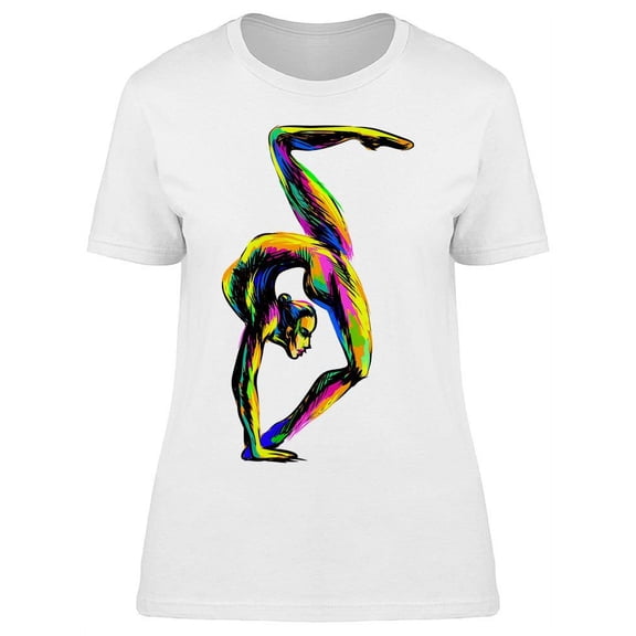Multicolored Awesome Gymnast T-Shirt Women -Image by Shutterstock, Female x-Large