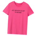 thumbnail image 4 of Camiseta básica para mujer, ajuste regular, ropa deportiva, cuello redondo, para viajes M, 4 of 7