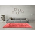 thumbnail image 3 of Ahgly Company Indoor Rectangle Abstract Red Contemporary Area Rugs, 2' x 4', 3 of 4