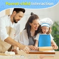 thumbnail image 4 of 11 Pcs Kids Aprons for Girls Boys, Kids Cooking and Baking Sets, Chef Hat Apron Pretend Play Set for Toddlers Age 3-8, Blue, 4 of 7