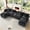 Dark Gray|141in, variant on Aukfa 127" Oversized U Shaped Cloud Sectional Sofa Modular Boneless Couch with USB&Cup Holder Wooden Storage Console, Corduroy Sofa for Living Room, Dark Gray