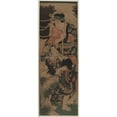 thumbnail image 3 of Utagawa Kuniyoshi 11x24 Black Modern Framed Museum Art Print Titled - Shibakari to Sentaku (1844), 3 of 5