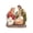 B, variant on Holloyiver Holy Family Nativity Figurine Sets, Christmas Indoor Scene 3.94" Figurine Crib Little People Home Decoration, Christ Jesus Statues Mary Joseph Miniature Sculpture Gift