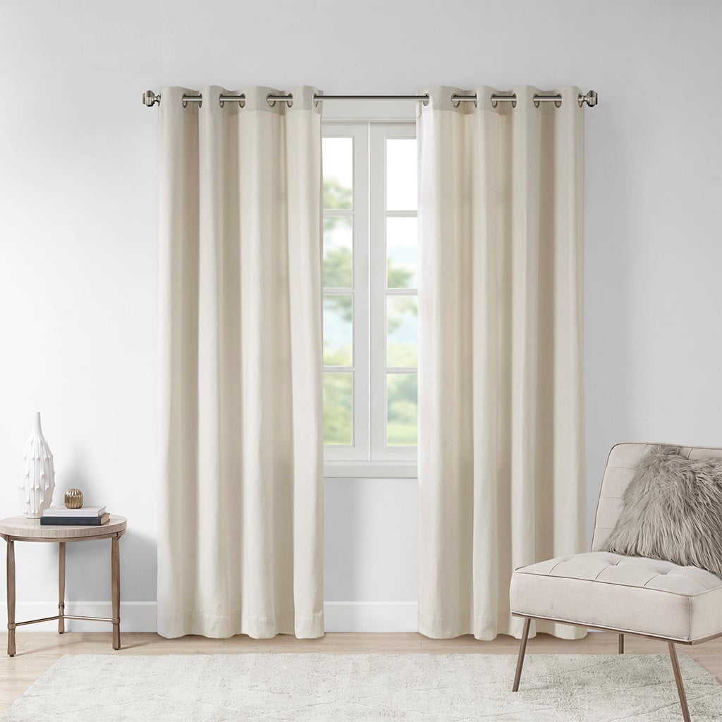 MAYEERTY 1 Pc Solid Piece Dyed Curtain Panel - Grommet Top