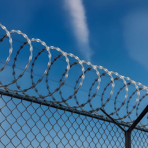 S-HOME Double Line - Galvanized Barbed Wire Fence Roll, 325ft - Heavy Duty Security Fencing for Garden & Perimeter
