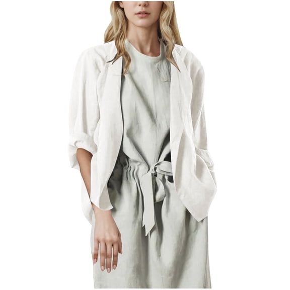 yillto Women Cardigan Summer Cotton Linen Lightweight Loose Casual Tops Short Beach Vacation Cardigans
