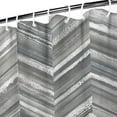 thumbnail image 3 of Waffle Weave Stripped Geometry (4) Shower Curtains Waterproof Shower Liner,Pattern Polyester Bath Curtain,bathroom curtain 72x72Inch, 3 of 4