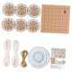 thumbnail image 4 of Juego de manualidades con rodajas de madera, círculos de madera redondos con cuerda para árbol de Navidad Set B, 4 of 9