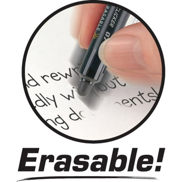 Pilot FriXion Clicker Erasable Gel Pens, Fine Point, Assorted Ink, 5 Count