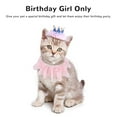 thumbnail image 3 of Pet Crowns and Collar Set, Delicate Comfortable Wearing Adjustable Pet Birthday Outfit Set  for Festival, 3 of 8