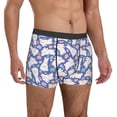 thumbnail image 5 of Men's Boxer Briefs, Cute Funny Rabbit Flower Soft Comfy Mens Underwear Boxer Briefs Breathable With Widen Waist, 5 of 7