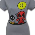 thumbnail image 2 of Marvel Deadpool Sadpool Juniors Grey T-Shirt | XL, 2 of 4