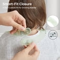 thumbnail image 4 of Bc Babycare Silicone Bibs for Baby, Baby Bibs for Eating, Lightweight Silicone Baby Bib with Adjustable Neck, Green and Pink (2pcs), 4 of 6