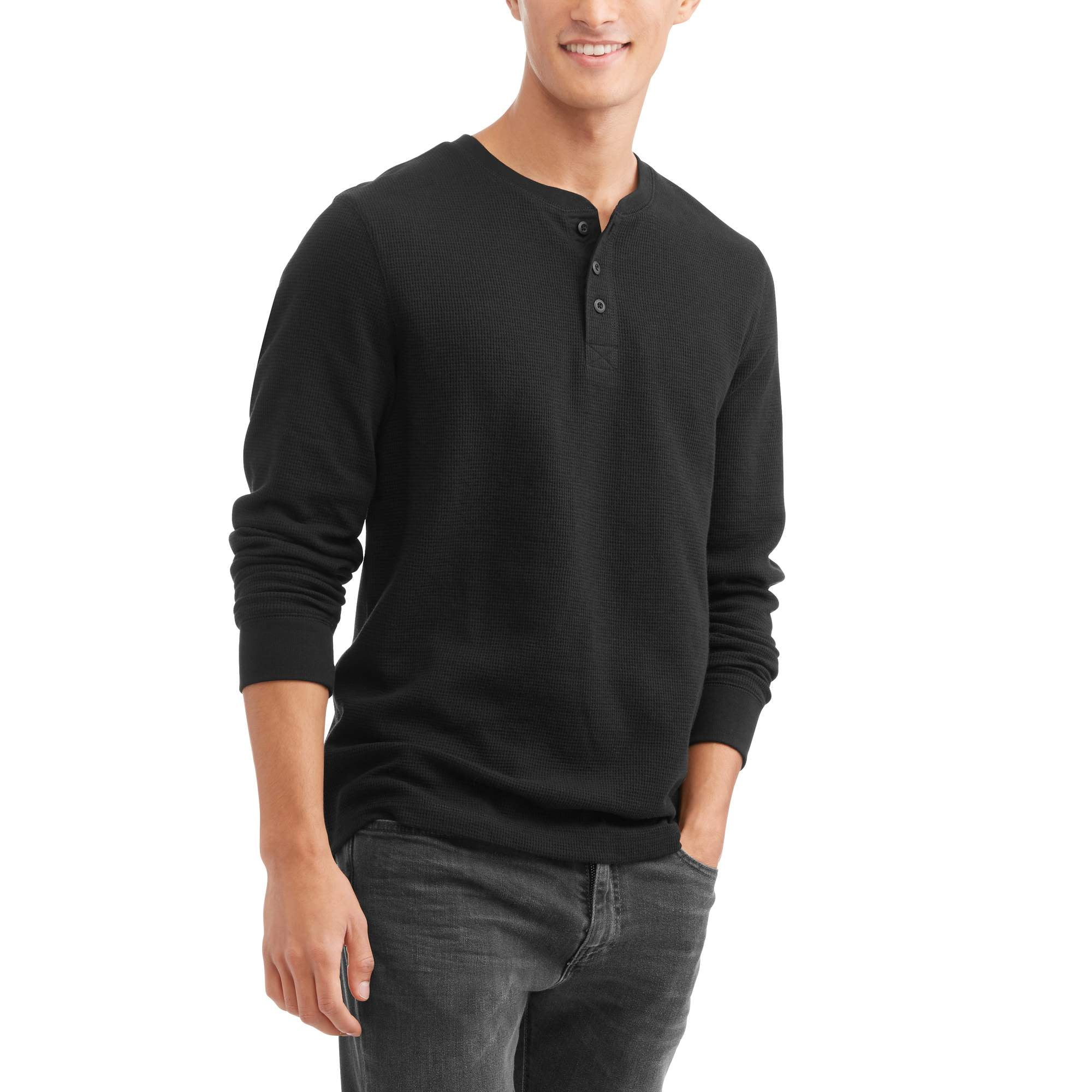 faded glory men's henley tee