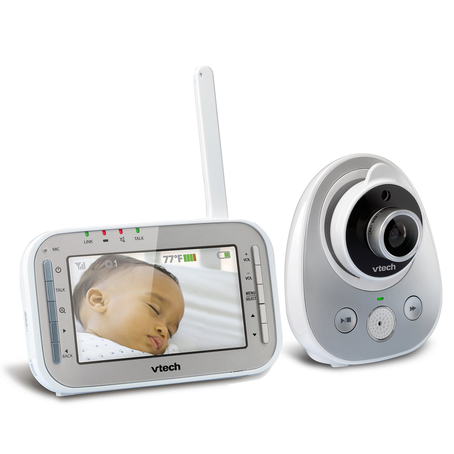 VTech VM342 Expandable Digital Video Baby Monitor with Automatic Night