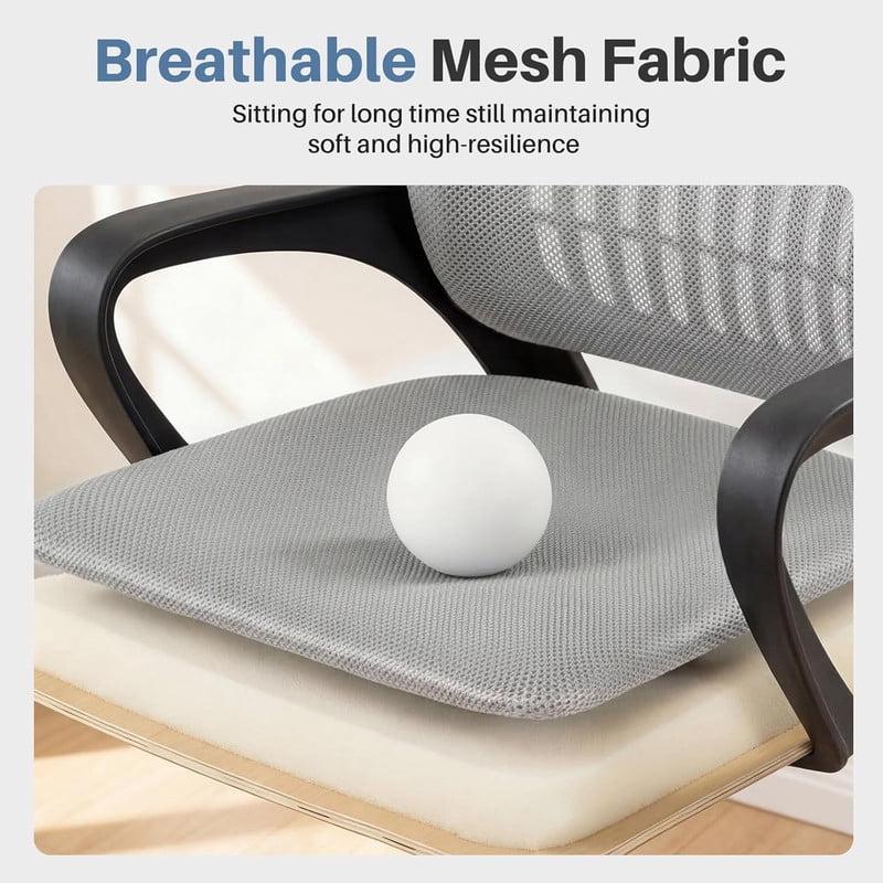 Bigleap Ergonomic Mesh Office Chair – Home Desk Chair with Lumbar Support, Gray Computer Chair