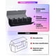 thumbnail image 5 of Caja de almacenamiento de tarjetas UAONO 5 en 1 para tarjetas MTG Yugioh 900+, color negro, 5 of 7