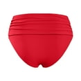 thumbnail image 6 of Sopiago Womens Bikini Bottoms High Waisted Swimsuit Bottoms Tummy Control Ruched Bathing Suit Bottom for Women Swim Bottom Red,S, 6 of 6