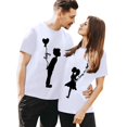 thumbnail image 5 of Baqcunre Valentine'S Day Shirts For Women Valentine Graphic Tees Couple Matching Shirts Short Sleeve T Shirt Blouse Womens Model(White S-XXL),Womens Tops Graphic Tees Shirts For Women Womens Clothes, 5 of 6